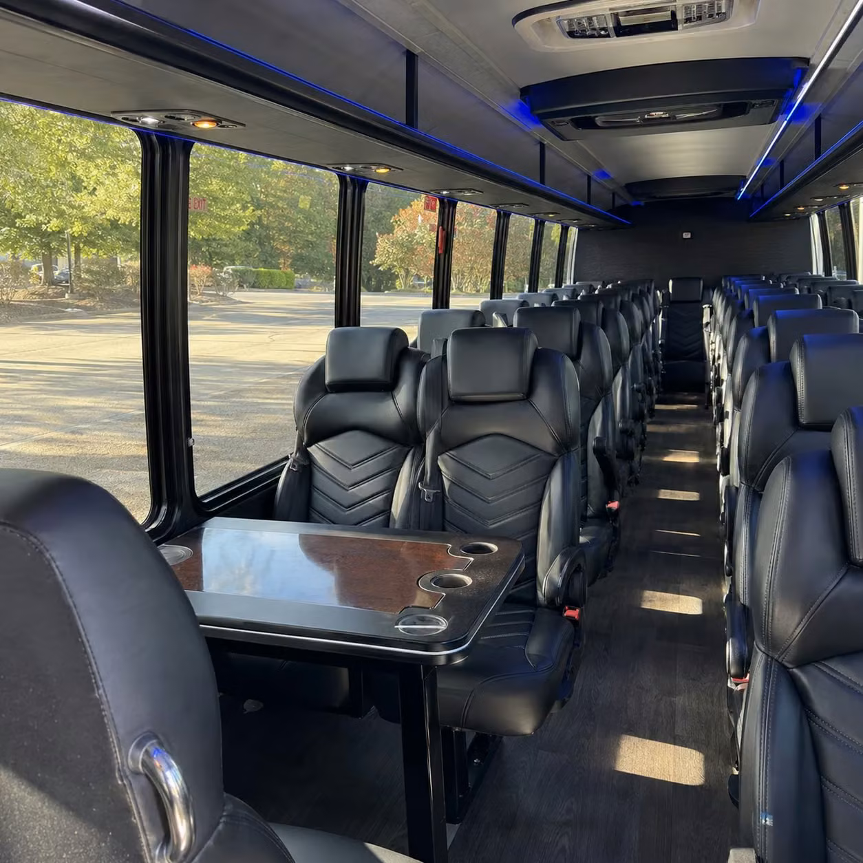 28 passenger minibus inside