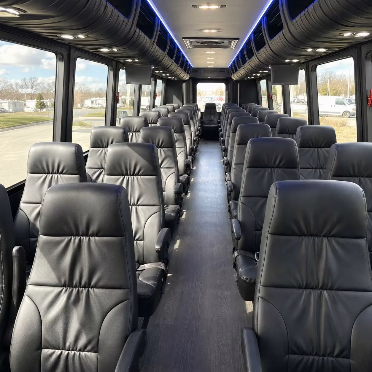 30 passenger minibus inside