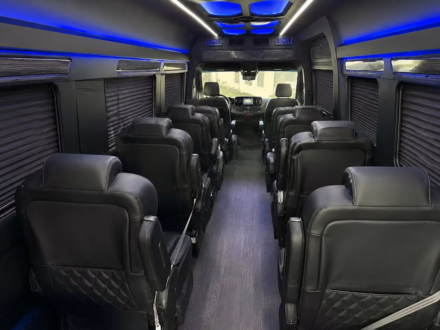 sprinter van with driver inside